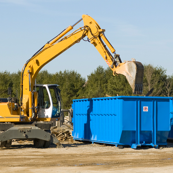 can i choose the location where the residential dumpster will be placed in Melvin